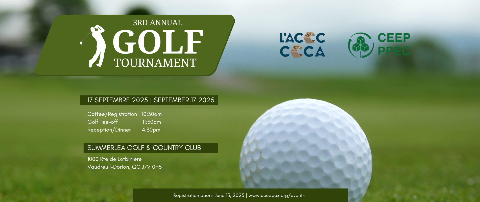 2025 Tournoi De Golf / Golf Tournament